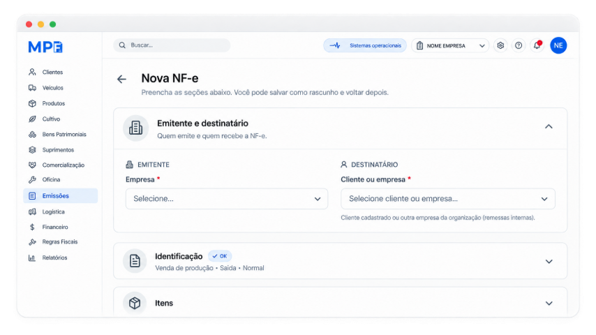 Painel do contador no Meu Portal Fiscal